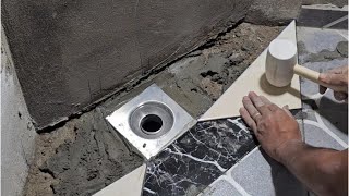 How to install a sewer drain in its original location [upl. by Enirhtac]