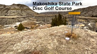 Makoshika State Park Disc Golf Course  Disc Golf Billings  Road Trip [upl. by Esmerolda]