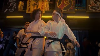 Cobra Kai Season 6 Part 2 The FULL Brawl Fight Scene [upl. by Helsa138]