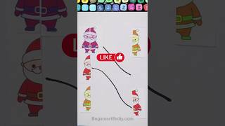 Santa Claus Connect Line Puzzle Matching Game shorts christmas art santaclaus [upl. by Petey]