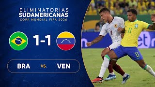 BRASIL vs VENEZUELA 11  RESUMEN  ELIMINATORIAS SUDAMERICANAS  FECHA 3 [upl. by Aronoel]