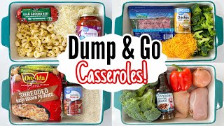 THE EASIEST DUMP amp GO CASSEROLES  5 Quick amp EASY Cheap Casserole Dinner Recipes  Julia Pacheco [upl. by Sophie958]