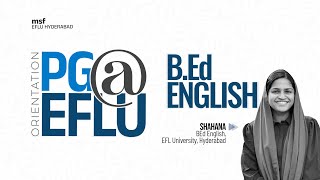 PGEFLU  All about BEd English in EFLU  msf EFLU [upl. by Ellerehc]