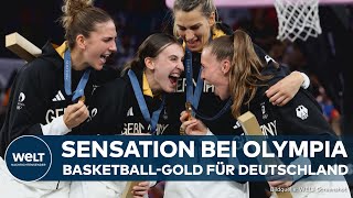 OLYMPIA 2024 Sensation in Paris SportGeschichte Deutsche 3x3BasketballFrauen holen Gold [upl. by Raddy836]