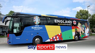 England arrive at training base in Germany ahead of Euro 2024 [upl. by Ittocs348]