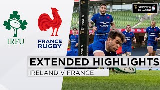 Ireland v France  EXTENDED Highlights  Tight Contest Goes Down To Wire  2021 Guinness Six Nations [upl. by Gustavo470]