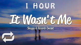 1 HOUR 🕐  Shaggy  It Wasnt Me Lyrics ft Ricardo RikRok Ducent [upl. by Ziom]