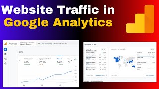 How to check website traffic in google analytics  google analytics me traffic check Kaise kre [upl. by Yssenhguahs]