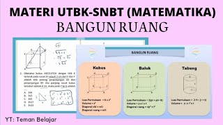 MATERI UTBK MATEMATIKA BANGUN RUANG [upl. by Ylram422]