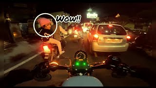 NIGHT RIDE  Riding my motorcycle through ONGC road  DEHRADUN  SANZEE  Harley Davidson iron883 [upl. by Kendricks]