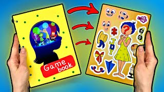 Making Amazing Craft Game Book DIY from Inside Out 2 and Solving all the Puzzles I Find there [upl. by Cele80]