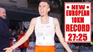 New European 10km Record at Corrida De Houilles 2018 [upl. by Acnayb]