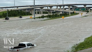 Massive Power Outages After Hurricane Beryl Makes Landfall in Texas  WSJ News [upl. by Refotsirk]