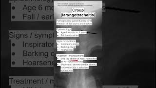 Croup laryngotracheitis [upl. by Melliw]