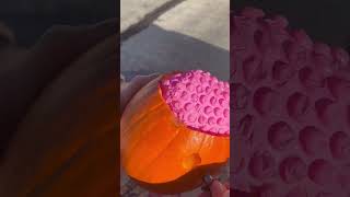 Repurpose your old bubble wrap halloween2024 pumpkinseason pumpkindecorating [upl. by Ebenezer]