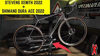 Stevens Xenith 2022 mit der NEUEN Shimano Dura Ace 9200 Di2 Wireless 12 Fach 2022 [upl. by Almita270]