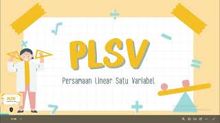 Persamaan Linear Satu Variabel [upl. by Aidin91]