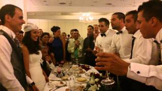 Boda Paco amp Gema pasodoble que los amigos le cantan al novio [upl. by Ymmat]