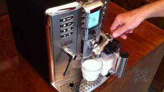 Gaggia Accademia  35  Making a Cappuccino [upl. by Eelnayr]