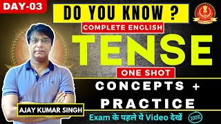 Tense Day 03  Concepts  Practice  Ajay Sir MB Books  Target SSC CGL 2024  SSC CGL MAINS [upl. by Natanhoj888]