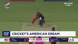 Team USA upsets Pakistan in historic cricket World Cup victory [upl. by Korenblat]