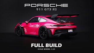 Porsche 911992 GT3 RS  Alpha Model  124  Scale Model Building  ASMR [upl. by Atterbury]