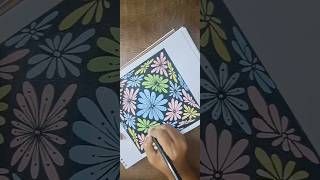 Floral doodle Illusion Drawing shorts short illusion trending yt doodle [upl. by Nirad635]