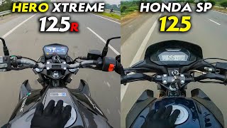 Hero Xtreme 125R vs Honda SP 125 Ride Comparison Review  Which One to Buy in 2024 [upl. by Bowes]