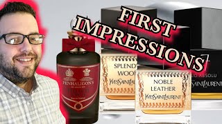 LIVE FRAGRANCE FIRST IMPRESSIONS  Ysl M7 Oud Absolu YSL Noble Leather Halfeti Leather and More [upl. by Demetris]