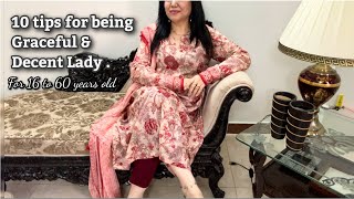 10 tips for being Graceful amp Decent Lady 🎀 self care  Grooming tips FOR WOMENTEENAGERS 💆🏻‍♀️✨ [upl. by Chita471]