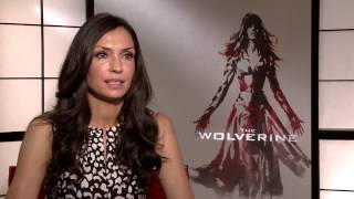 FAMKE JANSSEN THE WOLVERINE 2013 INTERVIEW [upl. by Kuska194]