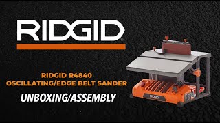 RIDGID R4840 Oscillating BeltSpindle Sander  Unboxing [upl. by Padgett399]