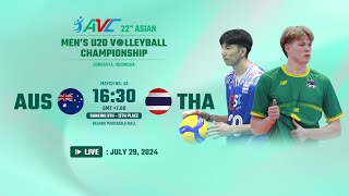 LIVE  THA VS AUS  22nd Asian Mens U20 Volleyball Championship [upl. by Langdon]