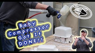 Spraying Gelcoat Over A Custom Fiberglass Part [upl. by Kcirrem]