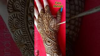 Backhand mehndi design easy mehndimehndidesign stylishmehndi subscribemychannel ❤🧿 [upl. by Myo]