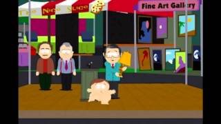 South Park  Cartmans invisibility power naked on stage [upl. by Ayarahs]