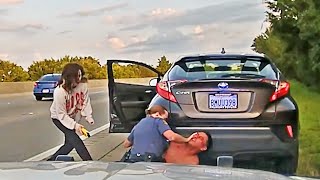 Arkansas Trooper Fires Weapon After Driver Attacks Her During Traffic Stop [upl. by Salter268]