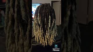 Coloring these Locs from Green to a Custom PurpleWATCH TO THE END FOR FINAL RESULTS [upl. by Georgeta889]