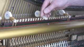 Piano Restoration 10 Glueing Hammers in Position [upl. by Boehike602]