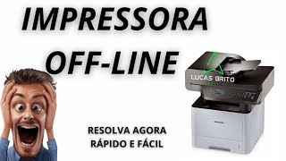 Impressora OFFLINE resolva agora Rapidinho e Fácil 🔥 [upl. by Ahsitnauq621]