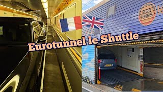 Going Inside Shuttle Train France To UK [upl. by Ieso]