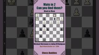 matein2 Nr 302  M Niermann vs Julian M Hodgson Bad Woerishofen op 1994 chesspuzzleseries [upl. by Tommi]