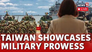 Taiwans Military Demonstrates Its New Locally Made Wheeled Tanks Live  Joe Biden  News18  N18G [upl. by Kanter]