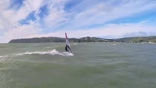 Plimmerton spring ground hog Saturday Windsurf wing foil kite surf at Plimmerton New Zealand [upl. by Nady]