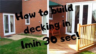 How to build Garden Decking  Before and After [upl. by Florencia]