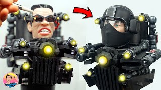 Making GMan Upgraded from Skibidi 72 part 2 with Polymer Clay [upl. by Ennaira]