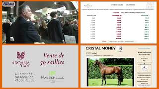 Ventes de saillie ARQANA TROT au profit de lassociation Passerelle [upl. by Sam442]