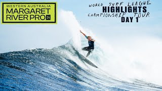 HIGHLIGHTS Day 1  Western Australia Margaret River Pro 2024 [upl. by Airdnassac]