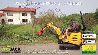 JCB 8010  BIOJACK 110 Fällgreifer DEMO  Lang Machinery [upl. by Draillih769]