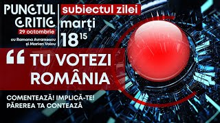 PUNCTUL CRITIC TU VOTEZI ROMÂNIA  Ediția din 29 octombrie 2024 TVR1 [upl. by Eiryt454]